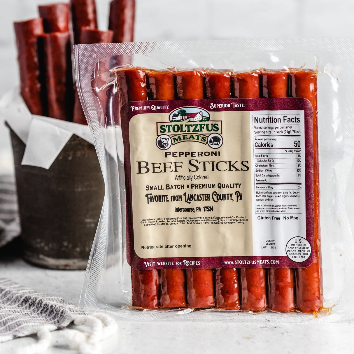 Shelf-Stable Snack Sticks – Stoltzfus Meats