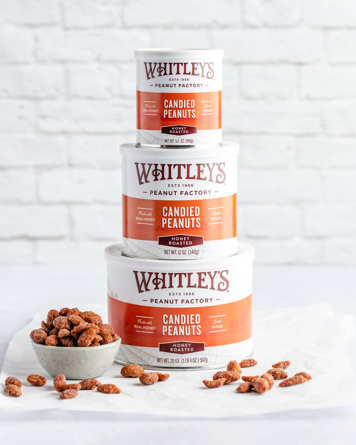 Whitley's Honey Roasted Candied Peanuts