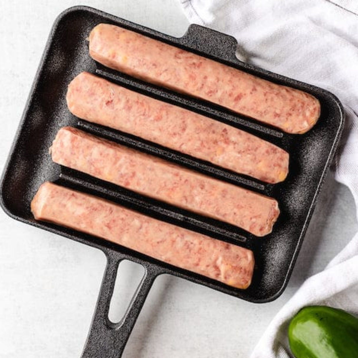 Anti-scald Sausage Pan Versatile Cast Iron Sausage Pans Non-stick